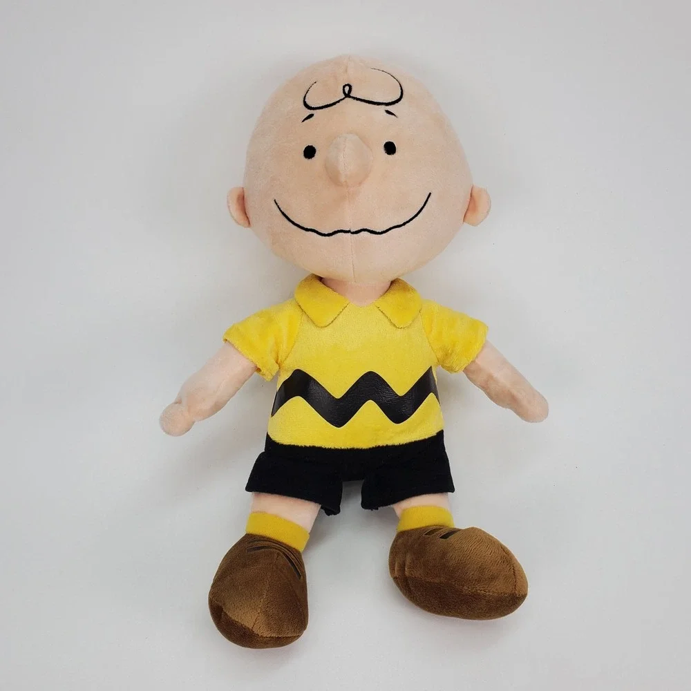 Kohls Cares Peanuts Charlie Brown Plush Stuffed Animal Yellow Shirt 12 Inch